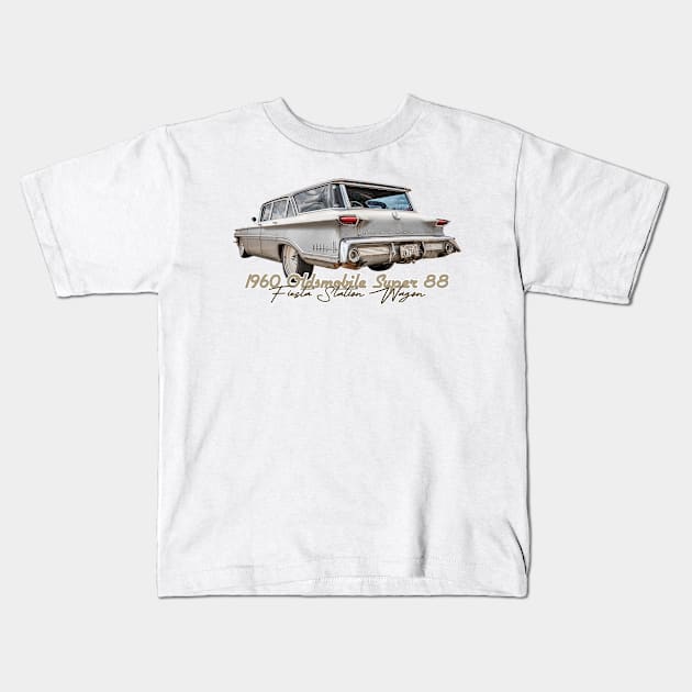 1960 Oldsmobile Super 88 Fiesta Station Wagon Kids T-Shirt by Gestalt Imagery